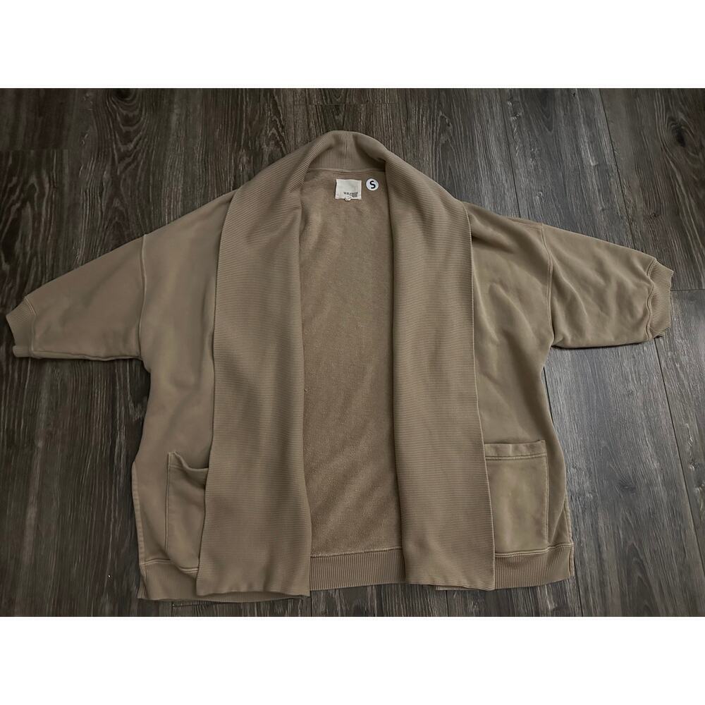 Wilfred Free Loose Cardigan Tan size Small